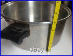 Saladmaster 806 Stock Pot 6 Qt 18-8 Tri-Clad Stainless Steel + 808 Pan