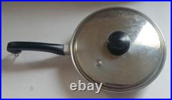 Saladmaster 806 Stock Pot 6 Qt 18-8 Tri-Clad Stainless Steel + 808 Pan