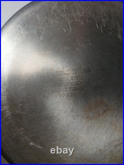 Saladmaster 806 Stock Pot 6 Qt 18-8 Tri-Clad Stainless Steel + 808 Pan