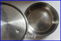 Saladmaster 806 Stock Pot 6 Qt 18-8 Tri-Clad Stainless Steel + 808 Pan