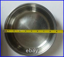 Saladmaster 806 Stock Pot 6 Qt 18-8 Tri-Clad Stainless Steel + 808 Pan