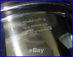 Saladmaster Jumbo 12 qt waterless STOCK POT T304S Stainless Steel with Vent Lid