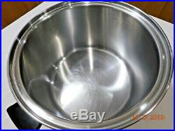 Saladmaster LID & 12 Qt Roaster Stock Pot 5 Ply Thermium Stainless Steel
