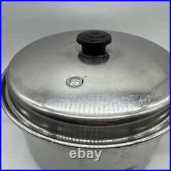 Saladmaster Stainless Steel 18-8 Tri Clad 6 Quart Stockpot and Pan with Vapo Lid