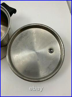 Saladmaster Stainless Steel 3 Qt Stock Bean Sauce Pot Dutch Oven & Lid 20-2728