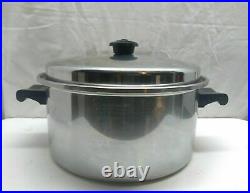 Saladmaster Stainless Steel 6.5 Qt Stock Bean Sauce Pot Dutch Oven with Lid