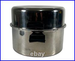 Saladmaster Stock Pot Dutch Oven Dome Egg Poacher 18-8 Tri Clad Stainless USA