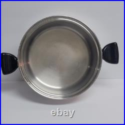 Saladmaster Stockpot 7Qt T304-316 Surgical Stainless Dutch Oven Fryer & Dome Lid