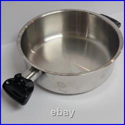 Saladmaster Stockpot 7Qt T304-316 Surgical Stainless Dutch Oven Fryer & Dome Lid