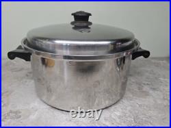 Saladmaster Stockpot 7 Qt Surgical T304 Stainless Dutch Oven Fry Saute Pan & Lid