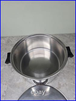 Saladmaster Stockpot 7 Qt Surgical T304 Stainless Dutch Oven Fry Saute Pan & Lid