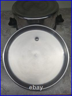 Saladmaster Stockpot 7 Qt Surgical T304 Stainless Dutch Oven Fry Saute Pan & Lid