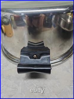 Saladmaster Stockpot 7 Qt Surgical T304 Stainless Dutch Oven Fry Saute Pan & Lid