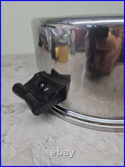 Saladmaster Stockpot 7 Qt Surgical T304 Stainless Dutch Oven Fry Saute Pan & Lid