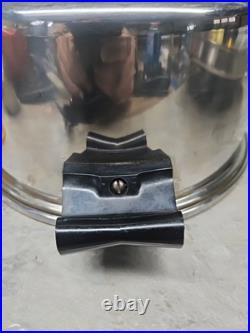 Saladmaster Stockpot 7 Qt Surgical T304 Stainless Dutch Oven Fry Saute Pan & Lid