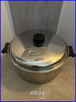 Saladmaster Stockpot Surgical T304S Stainless Dutch Oven Fry Saute Pan Vent Lid