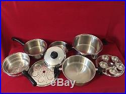 Saladmaster System 7 TP304-316 7 Qt Stock Pot Surgical Stainless Steel Cookware