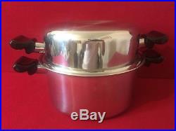 Saladmaster System 7 TP304-316 7 Qt Stock Pot Surgical Stainless Steel Cookware