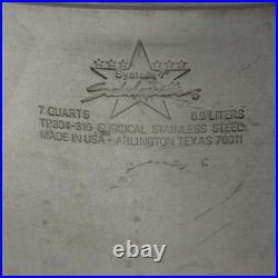 Saladmaster System 7 TP304-316 Surgical Stainless 7 Qt Stock Pot with Dome, Insert