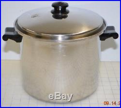 Saladmaster T304S 10 Qt Quart Stainless Steel Stock Pot with Vapo Lid
