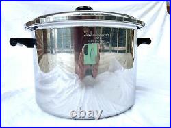 Saladmaster T304S 12 Quart Stock Pot Stainless Steel Waterless Cookware Large