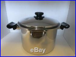 Saladmaster T304S 8 QT Roaster Stockpot with Vapo Lid Stainless Steel Cookware