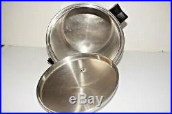 Saladmaster T304S Stainless Steel Waterless Cookware 10 qt Stock Pot with Lid