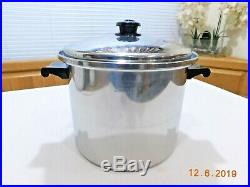 Saladmaster T304s 10 Qt Roaster Stock Pot & Vapo LID 5 Ply Waterless Cookware