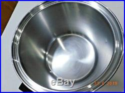 Saladmaster T304s 10 Qt Roaster Stock Pot & Vapo LID 5 Ply Waterless Cookware