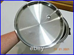 Saladmaster T304s 12 Qt Roaster Stock Pot & LID 5 Ply Waterless Cookware