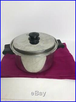 Saladmaster T304s 4 Quart Stainless Steel Stock Pot Dutch Oven With Vapo LID