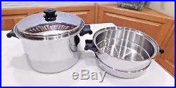 Saladmaster T304s 8 Qt Roaster Stock Pot & Steamer 5 Ply Waterless Cookware