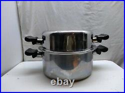 Saladmaster TP304-316 Surgical Stainless 7 Qt Stock Pot Dutch Oven Domed Lid