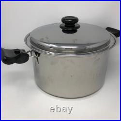 Saladmaster Titanium Stainless Steel 10 Quart Roaster Stock Pot Cover Handles Saladmaster Titanium Stainless Steel 10 Quart Roaster Stock Pot Cover Handles