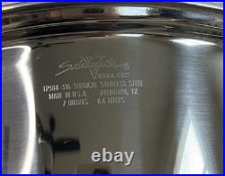 Saladmaster Versa Tec 7 Qt Stock Pot TP304-316 Egg Poacher Dome Lid Stainless St