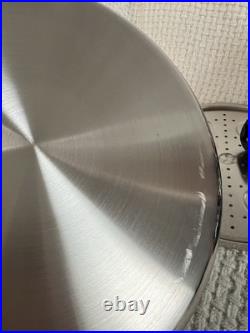 Saladmaster Versa Tec 7 Qt Stock Pot TP304-316 Egg Poacher Dome Lid Stainless St