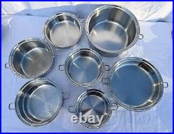 Saladmaster Waterless Cookware Set TP304-316 Stainless Steel Skillet Stockpot