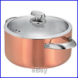 Scanpan Clad CS5 5.2L & 7L Casserole/Stock Pot Stainless Steel/Copper withCleaner