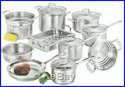 Scanpan Impact (22040) 10 Piece Cookware Set Stainless Steel Brand New Au Stock