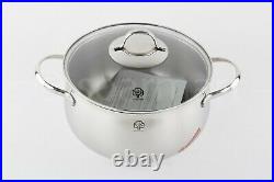 Schulte-Ufer Schulte-Ufer Stainless Steel Professional Stock Pot Germany 6 pscs Set 