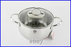 Schulte-Ufer Stainless Steel Professional Stock Pot Germany 6 pscs Set