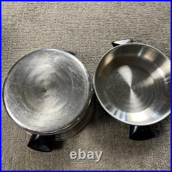 Seal-O-Matic Thermium Multi-Plex Stainless Steel USA Set 13 Pc Vtg