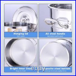 Sedeke 80-Quart Stainless Steel Seafood Boil Pot Lidcrab Lobster Shrimp Boil