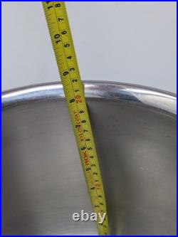 Serafino Zani 12 Qt Stock Pot 18/10 STAINLESS Termodiffuser Bottom Made In Italy