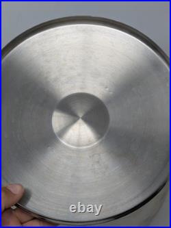 Serafino Zani 12 Qt Stock Pot 18/10 STAINLESS Termodiffuser Bottom Made In Italy Serafino Zani 12 Qt Stock Pot 18/10 STAINLESS Termodiffuser Bottom Made In Italy