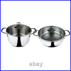 Serenk Modernist Cookware Set Saute Pan Stock Pot, 4 pcs