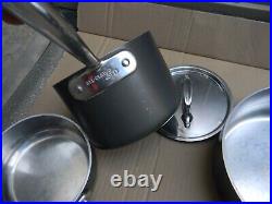 Set Of 4 All-Clad Ltd Cookware Pot With 3 Lids