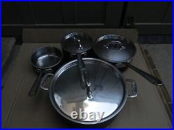 Set Of 4 All-Clad Ltd Cookware Pot With 3 Lids