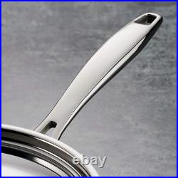 Signature Tri-Ply Clad Stainless Steel 12-Piece Cookware Set with Lids, Pots Signature Tri-Ply Clad Stainless Steel 12-Piece Cookware Set with Lids, Pots