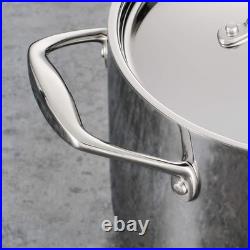 Signature Tri-Ply Clad Stainless Steel 12-Piece Cookware Set with Lids, Pots